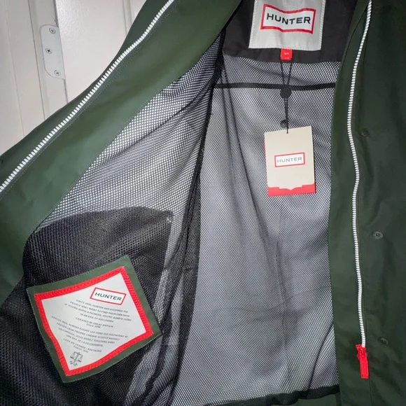 Hunter Women's Acacia Rain Coat, size small, NWT - Picture 9 of 13